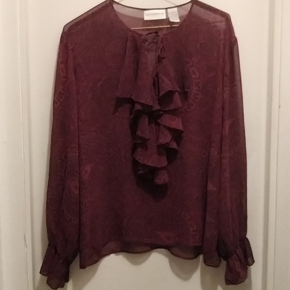 Liz Claiborne silk chiffon blouse